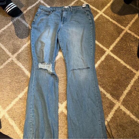 Good American Blue Flare & Wide Leg Jeans - Picture 6 of 6